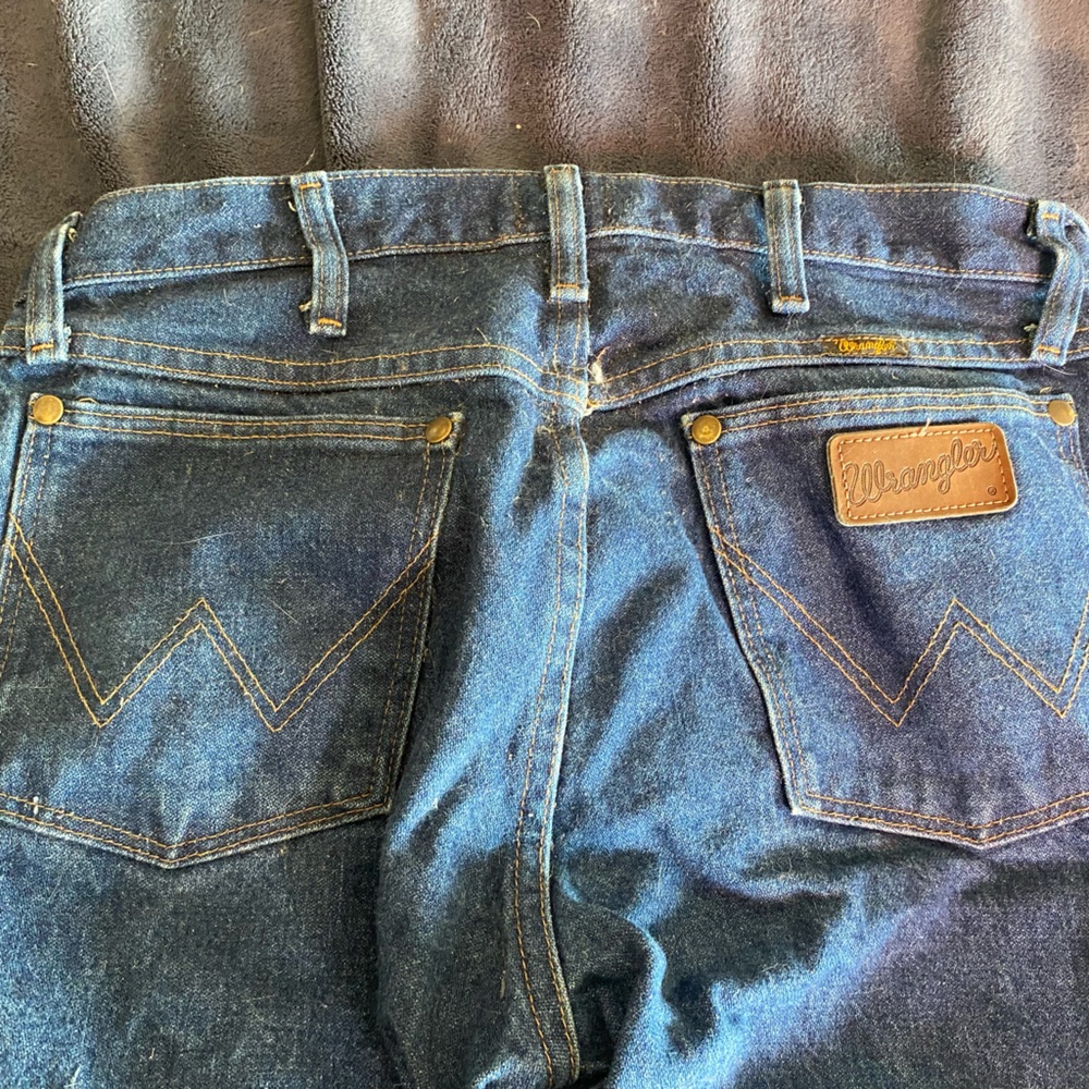 Wrangler Men's Dark Blue Relaxed Jeans